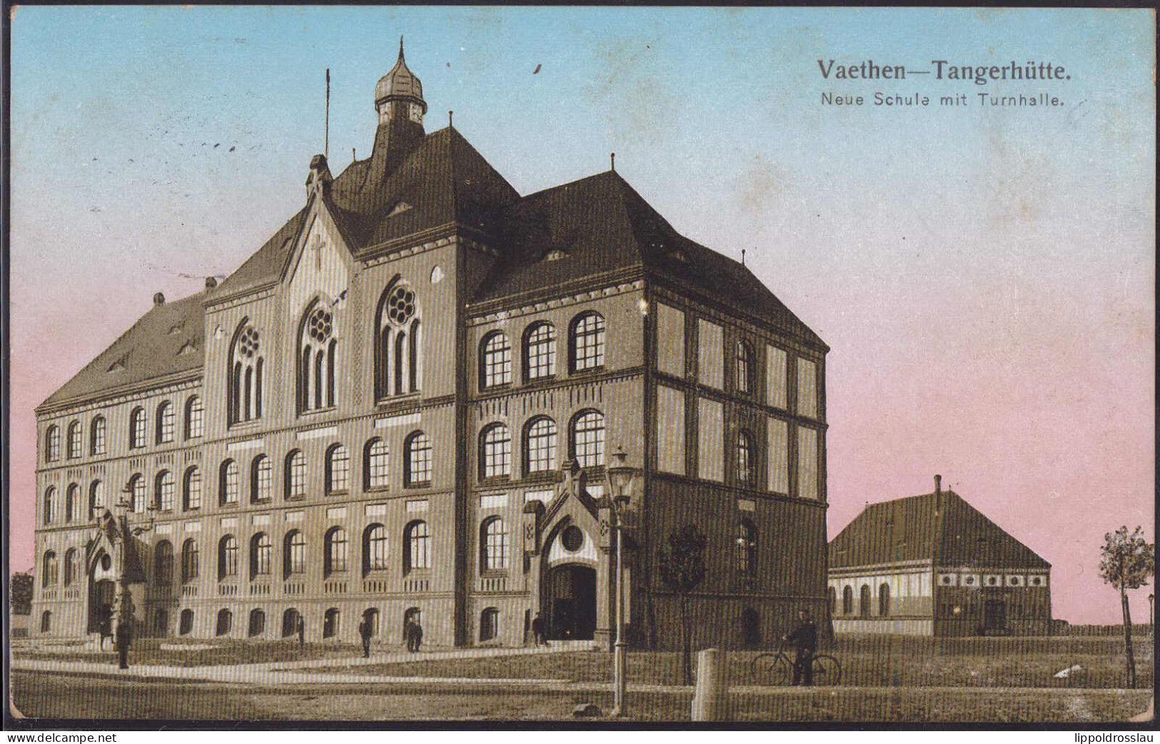 Gest. O-3510 Vaethen-Tangerhütte Neue Schule 1916 - Tangerhütte