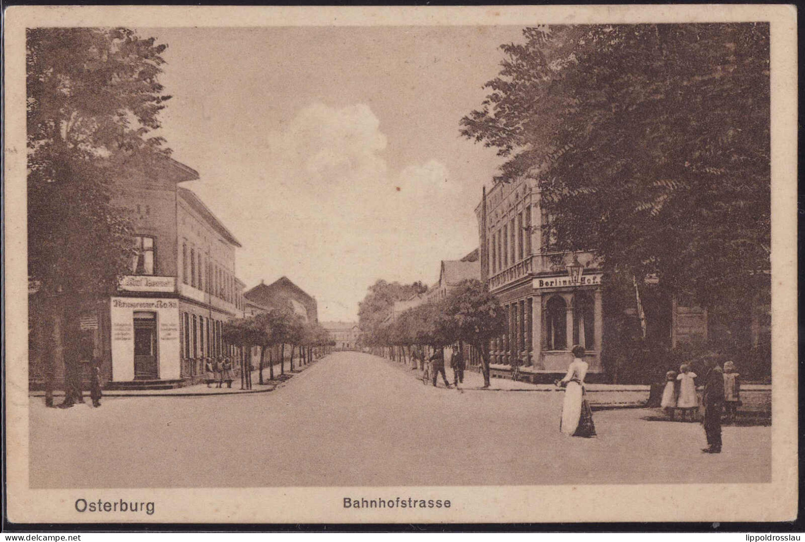 Gest. O-3540 Osterburg Bahnhofstraße 1924 - Osterburg