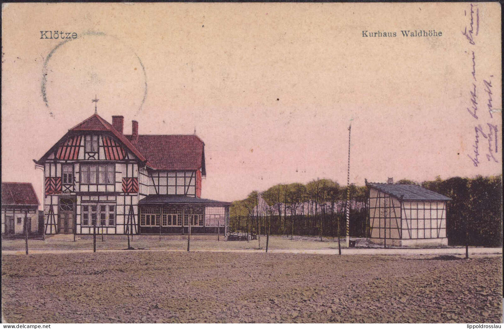 Gest. O-3580 Klötze Kurhaus Waldhöhe 1913 - Kloetze