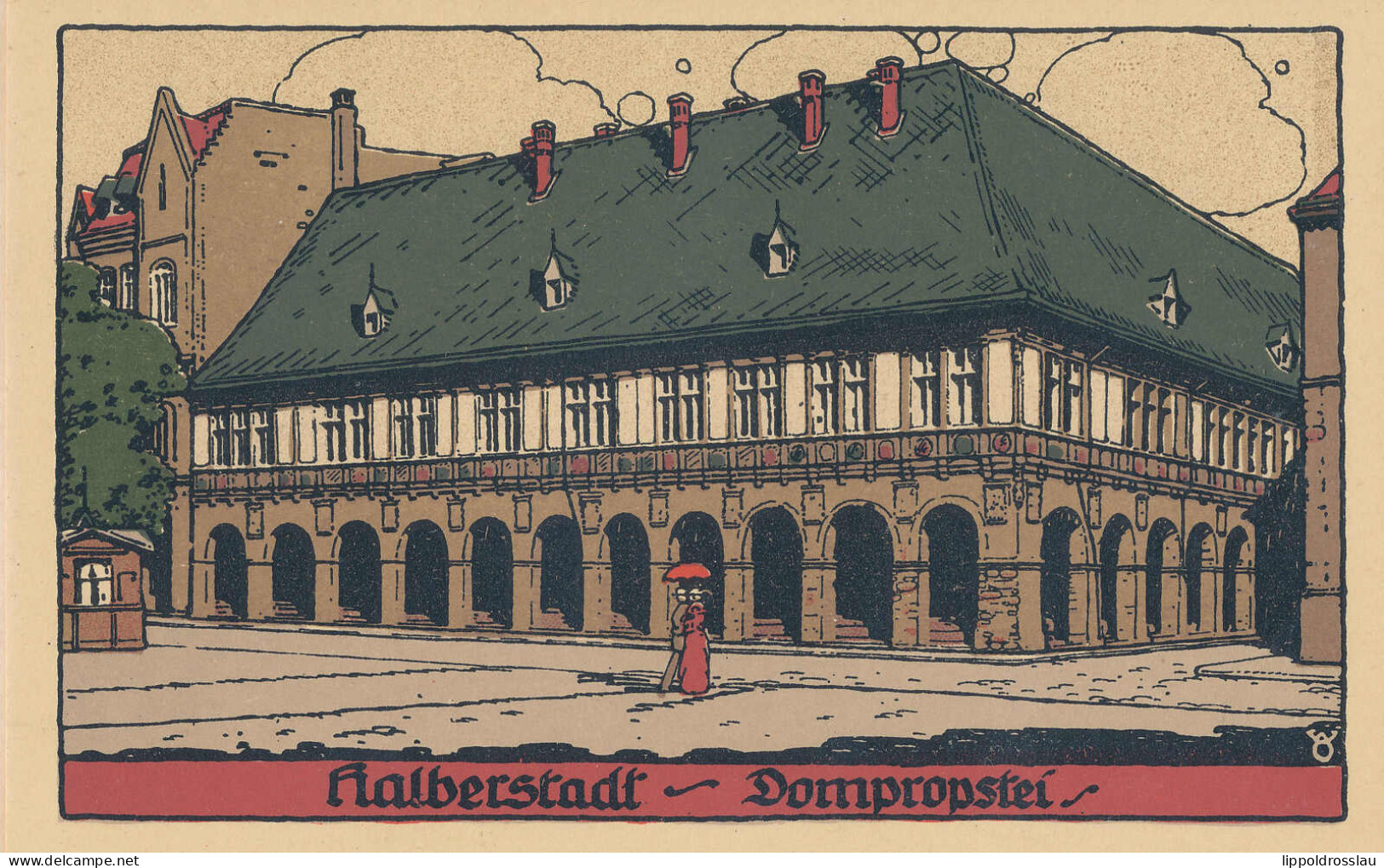 * O-3600 Halberstadt 4 AK's Künstersteinzeichnung Um 1920 - Halberstadt