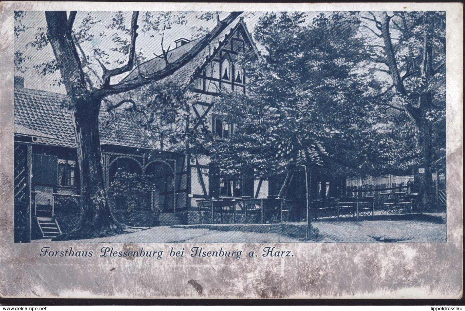 Gest. O-3705 Ilsenburg Gasthaus Forsthaus Plessenburg 1909 - Wernigerode