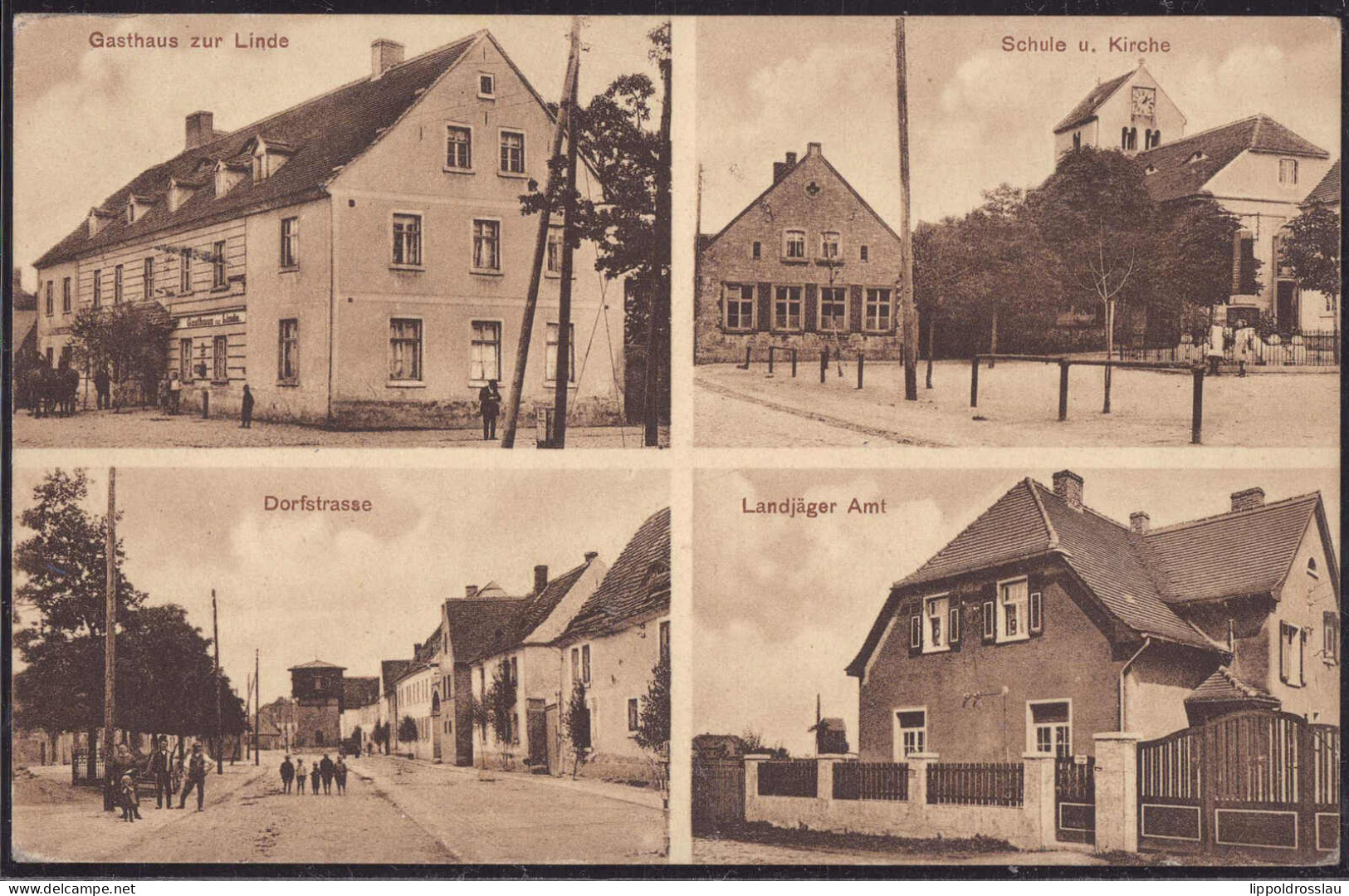 Gest. O-4241 Albersroda Gatshaus Zur Linde 1937, Briefmarke Entfernt - Querfurt