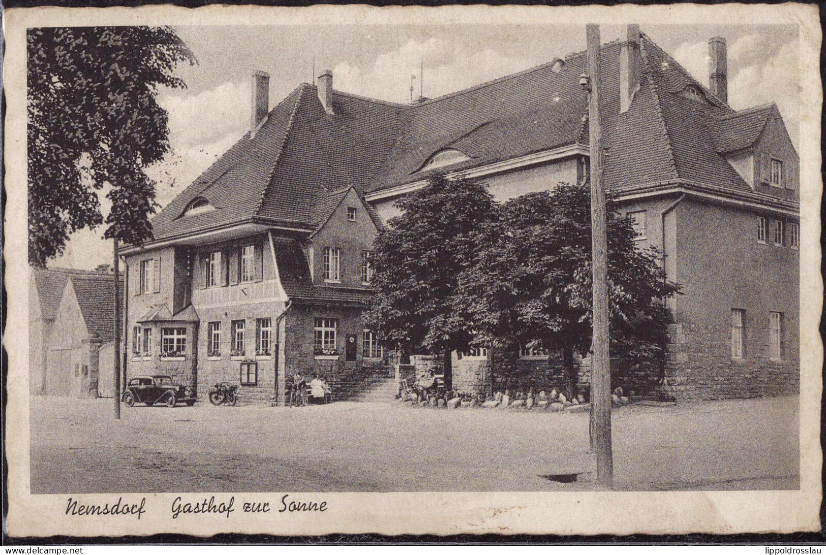 Gest. O-4241 Nemsdorf Gasthaus Zur Sonne 1933 - Querfurt