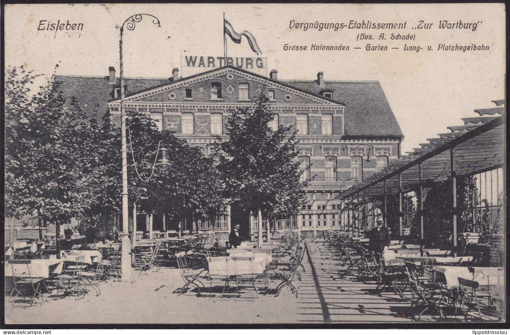 Gest. O-4250 Eisleben Gasthaus Zur Wartburg 1912 - Lutherstadt Eisleben