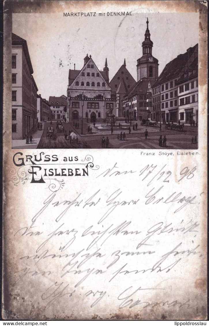 Gest. O-4250 Eisleben Markt 1898 - Lutherstadt Eisleben