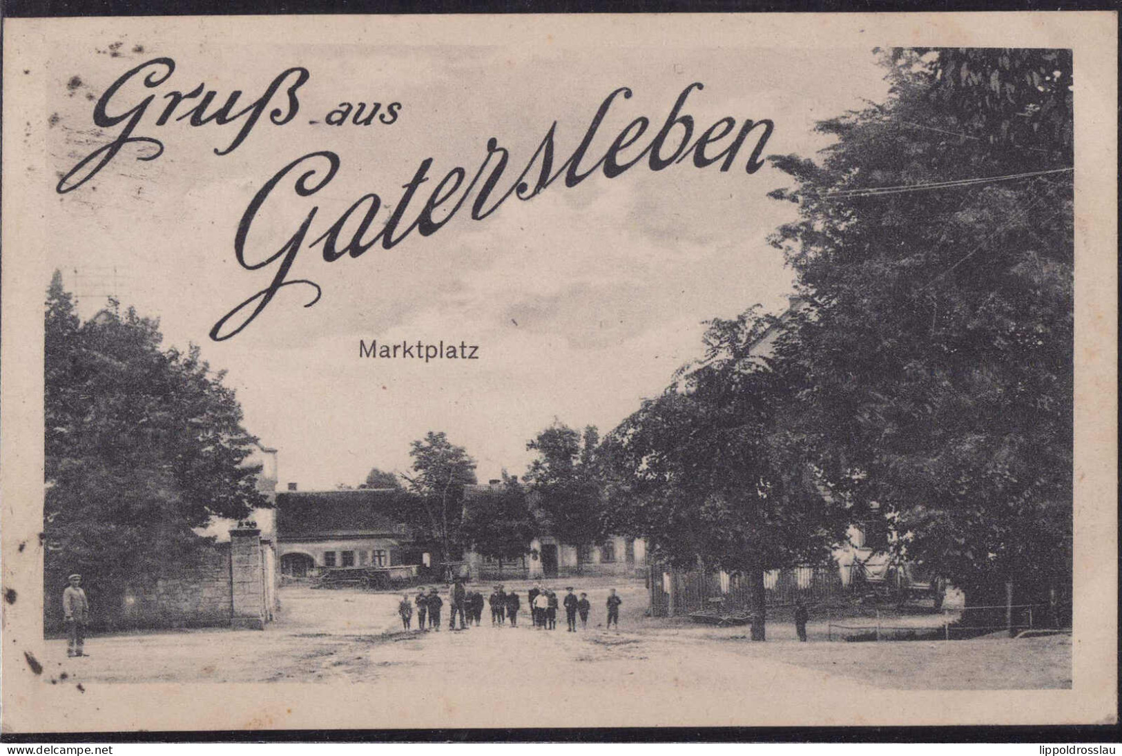 Gest. O-4325 Gatersleben Markt 1919 - Aschersleben