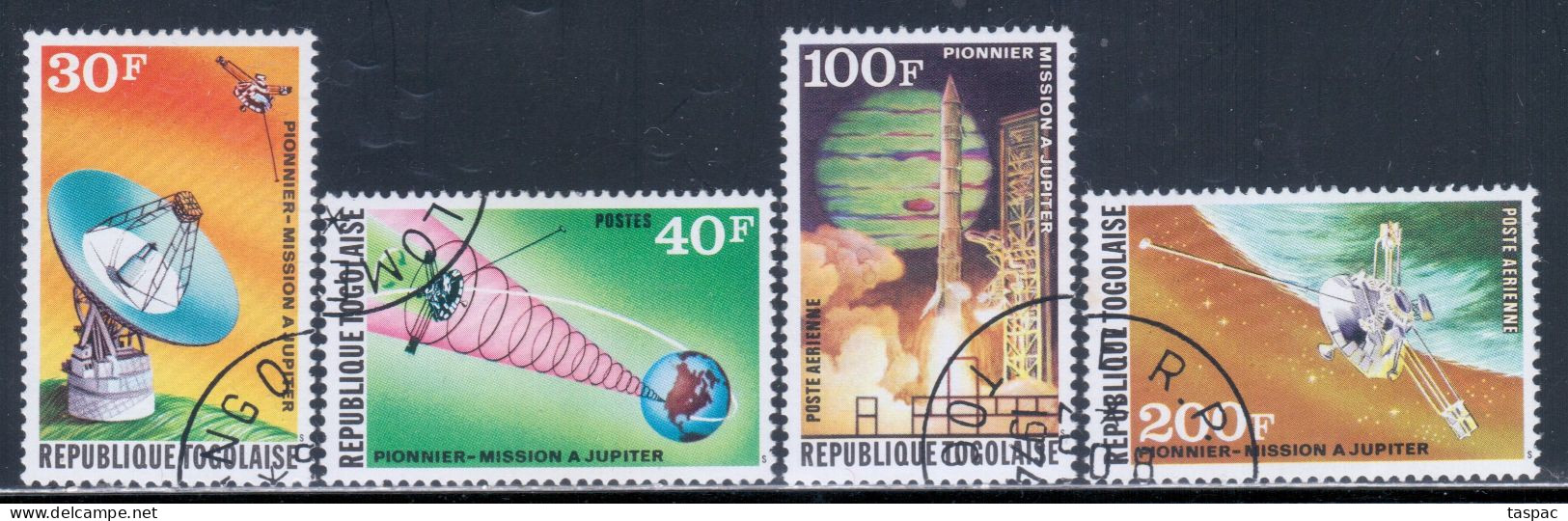 Togo 1974 Mi# 1047-1050 A Used - US Jupiter Space Probe - Africa