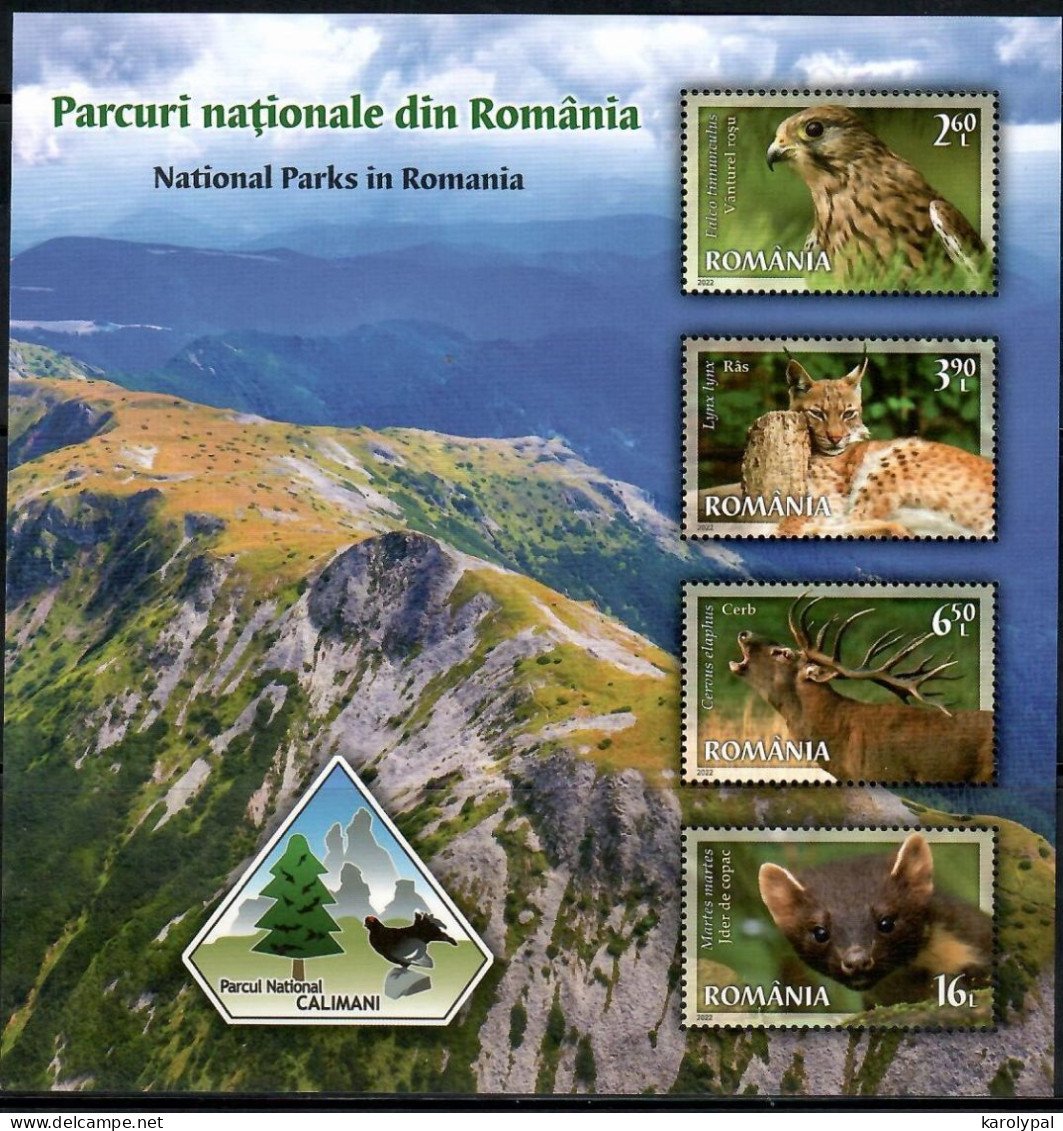 Romania, 2022, UNUSED, Mi. Bl. Nr.887, Călimani National Park(VL-2-7-1) - Neufs