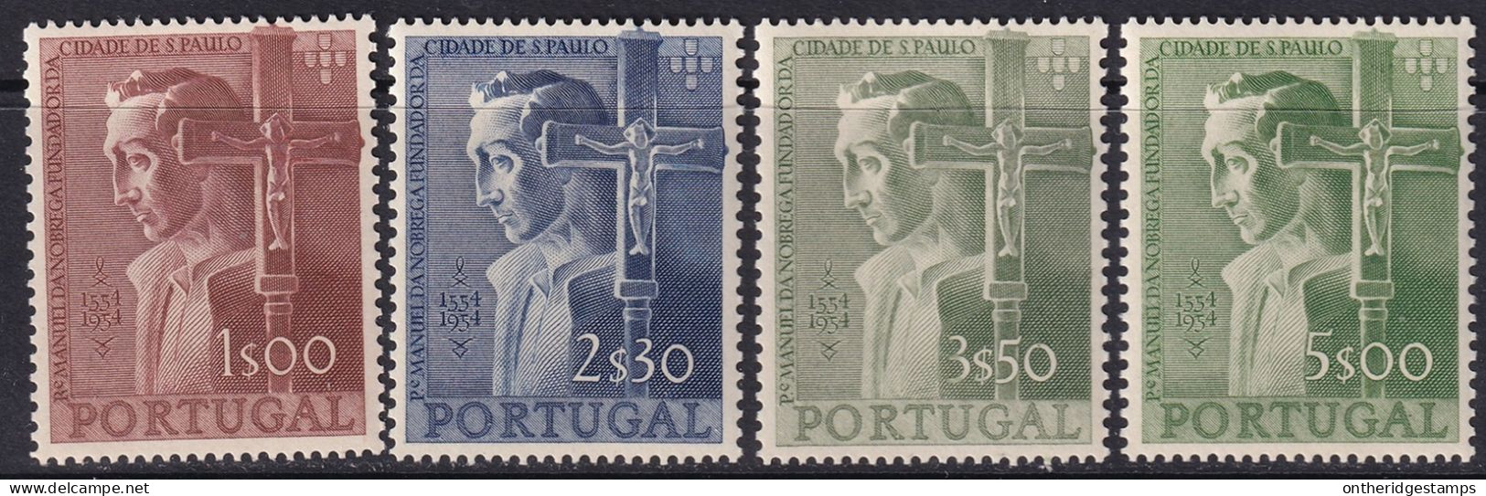 Portugal 1954 Sc 800-3 Mundifil 802-5 Set MLH* - Unused Stamps