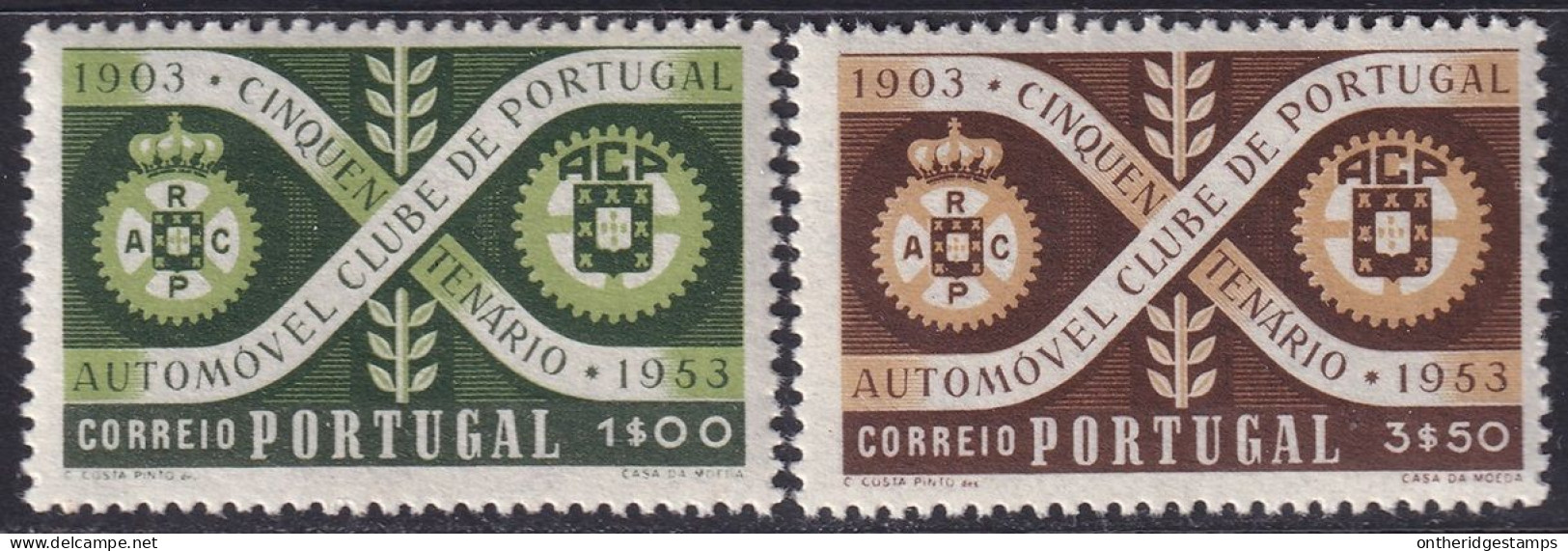 Portugal 1953 Sc 780-1 Mundifil 782-3 Set MNH** Gum Bubbling - Nuovi