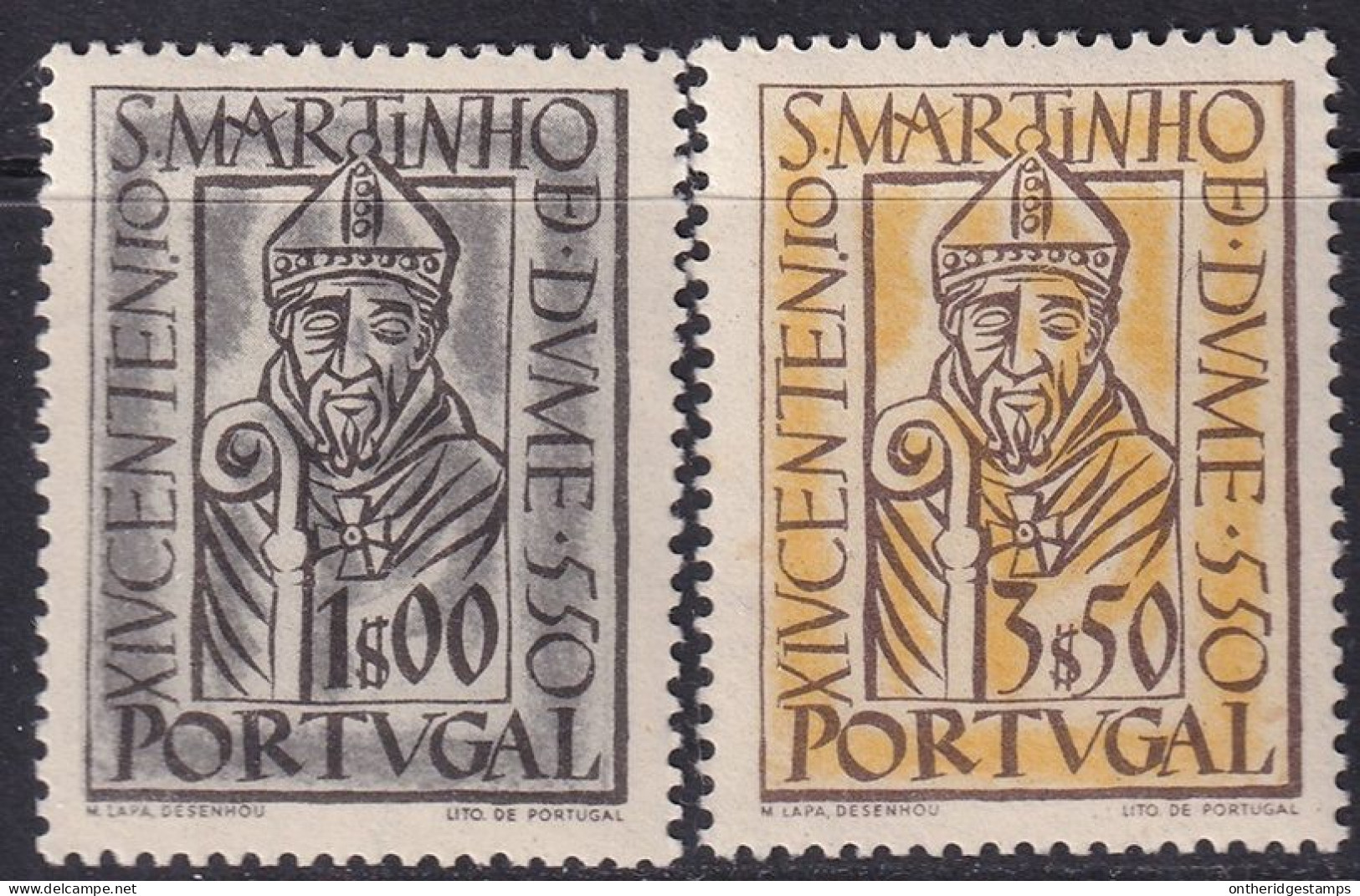 Portugal 1953 Sc 776-7 Mundifil 778-9 Set MH* - Unused Stamps
