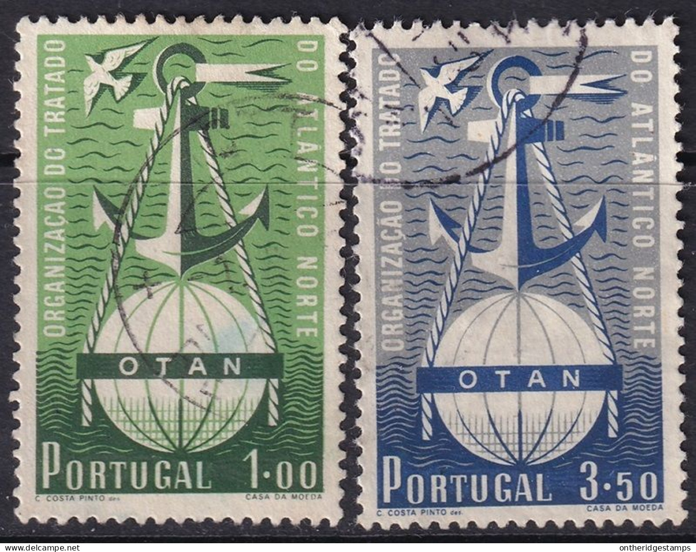 Portugal 1952 Sc 747-8 Mundifil 749-50 Set Used - Gebraucht