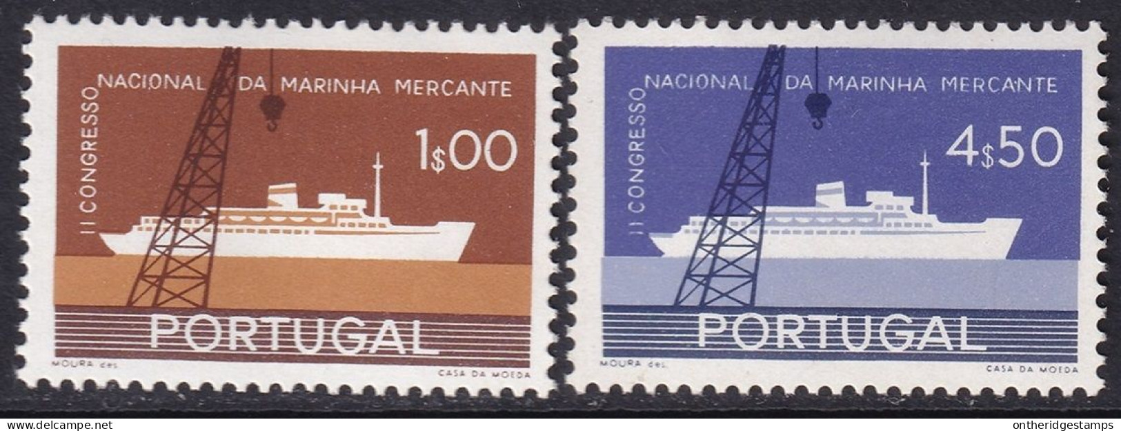 Portugal 1958 Sc 838-9 Mundifil 841-2 Set MNH** - Neufs