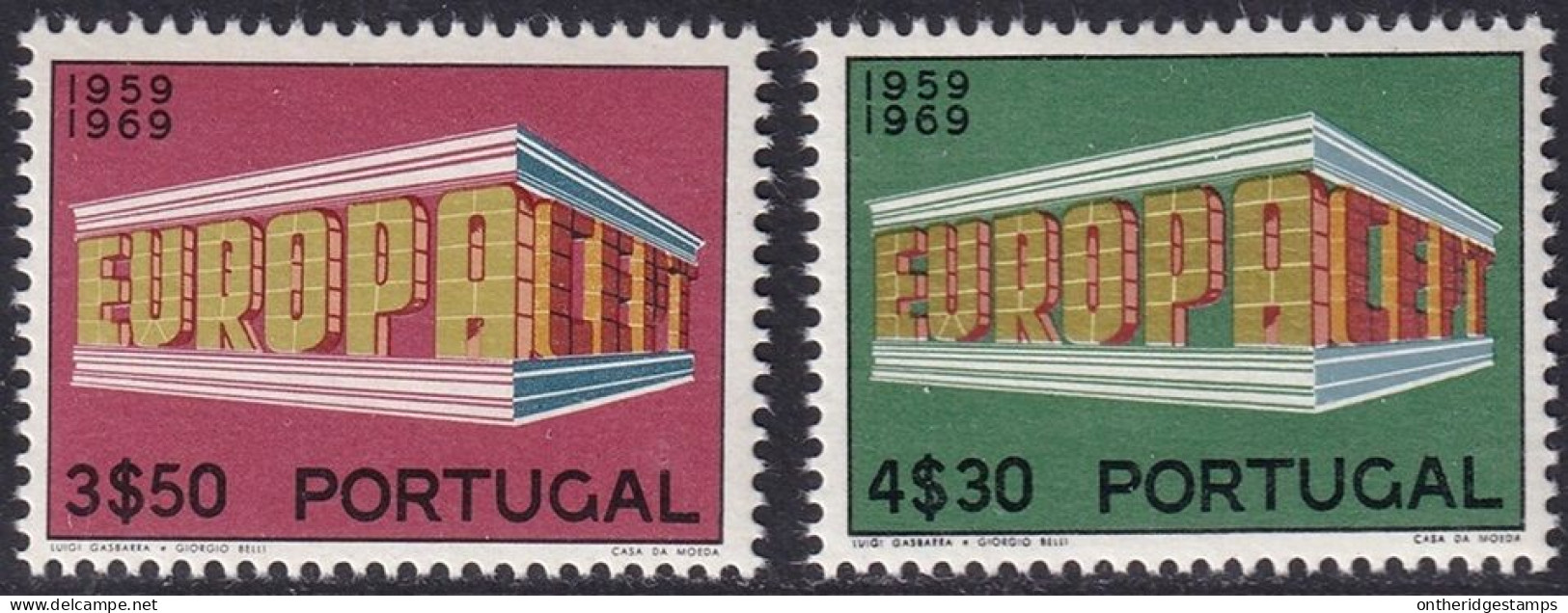 Portugal 1969 Sc 1039-40 Mundifil 1042-3 Partial Set MNH** - Unused Stamps