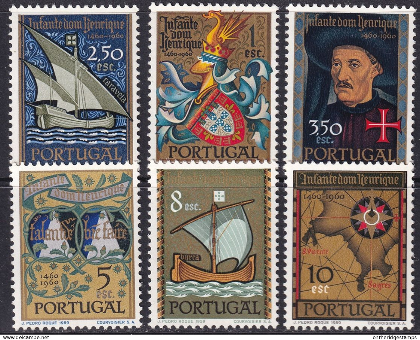 Portugal 1960 Sc 860-5 Mundifil 863-8 Set MNH** - Nuevos