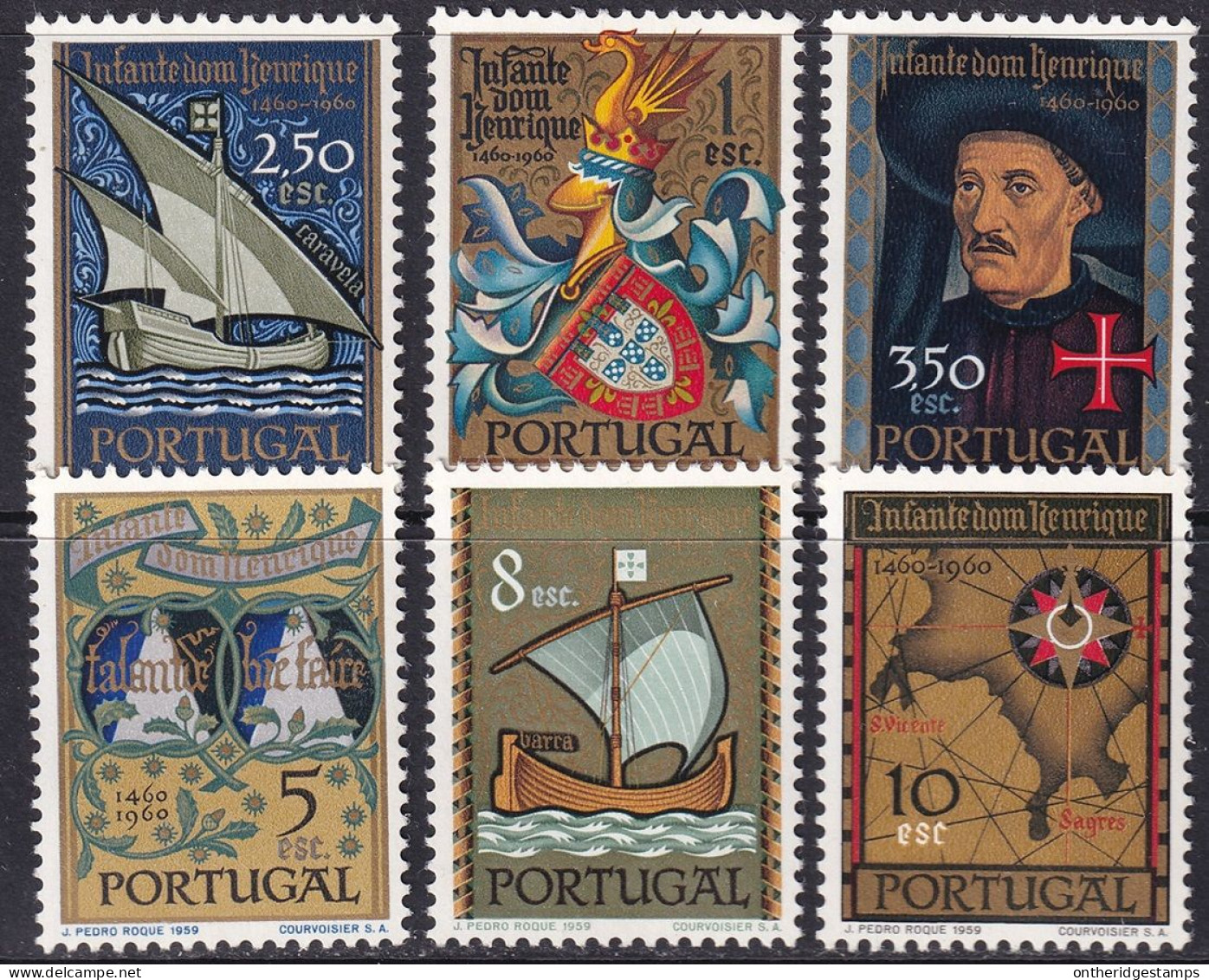 Portugal 1960 Sc 860-5 Mundifil 863-8 Set MNH** - Unused Stamps