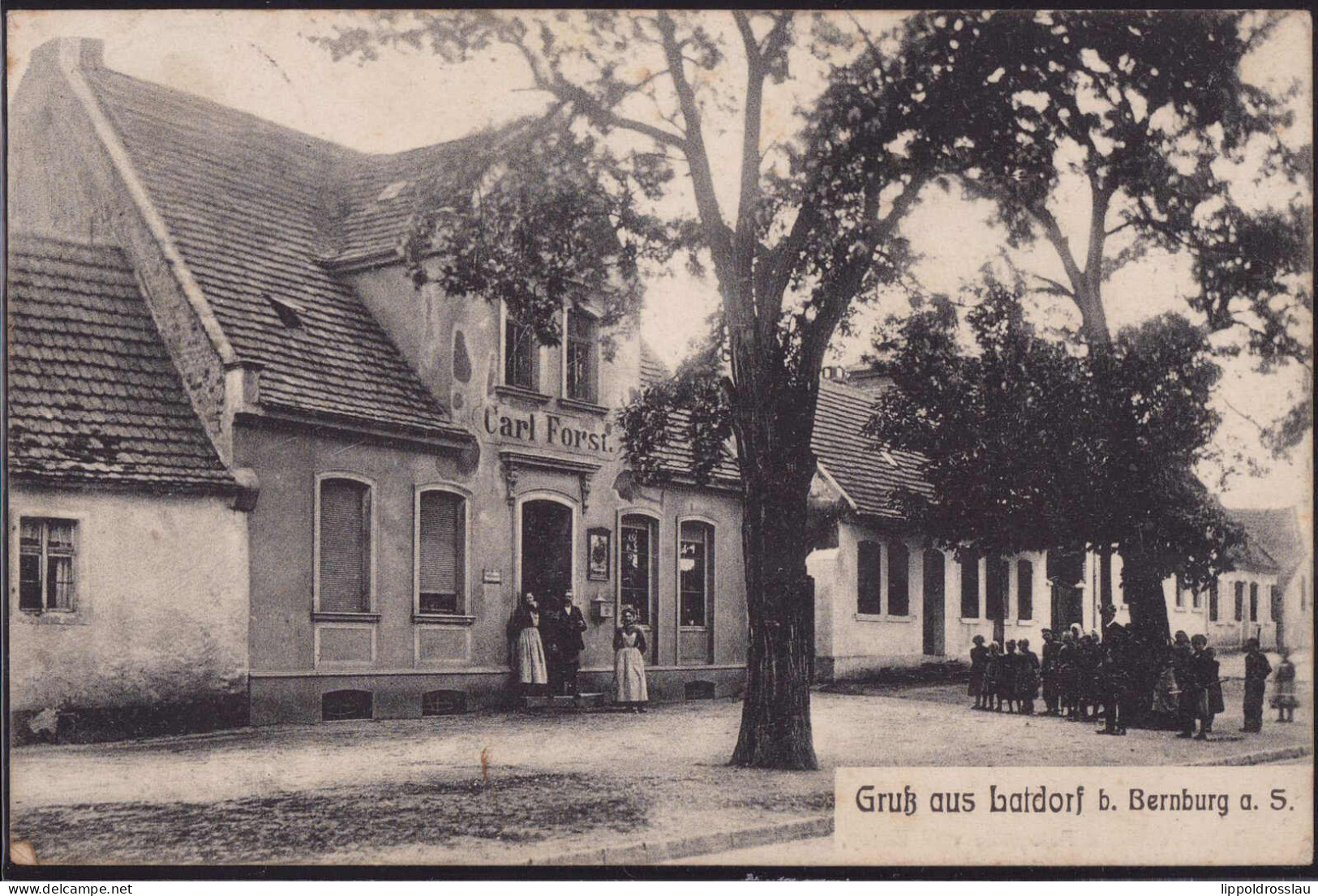 Gest. O-4351 Latdorf Gasthaus Carl Forst 1911 - Bernburg (Saale)