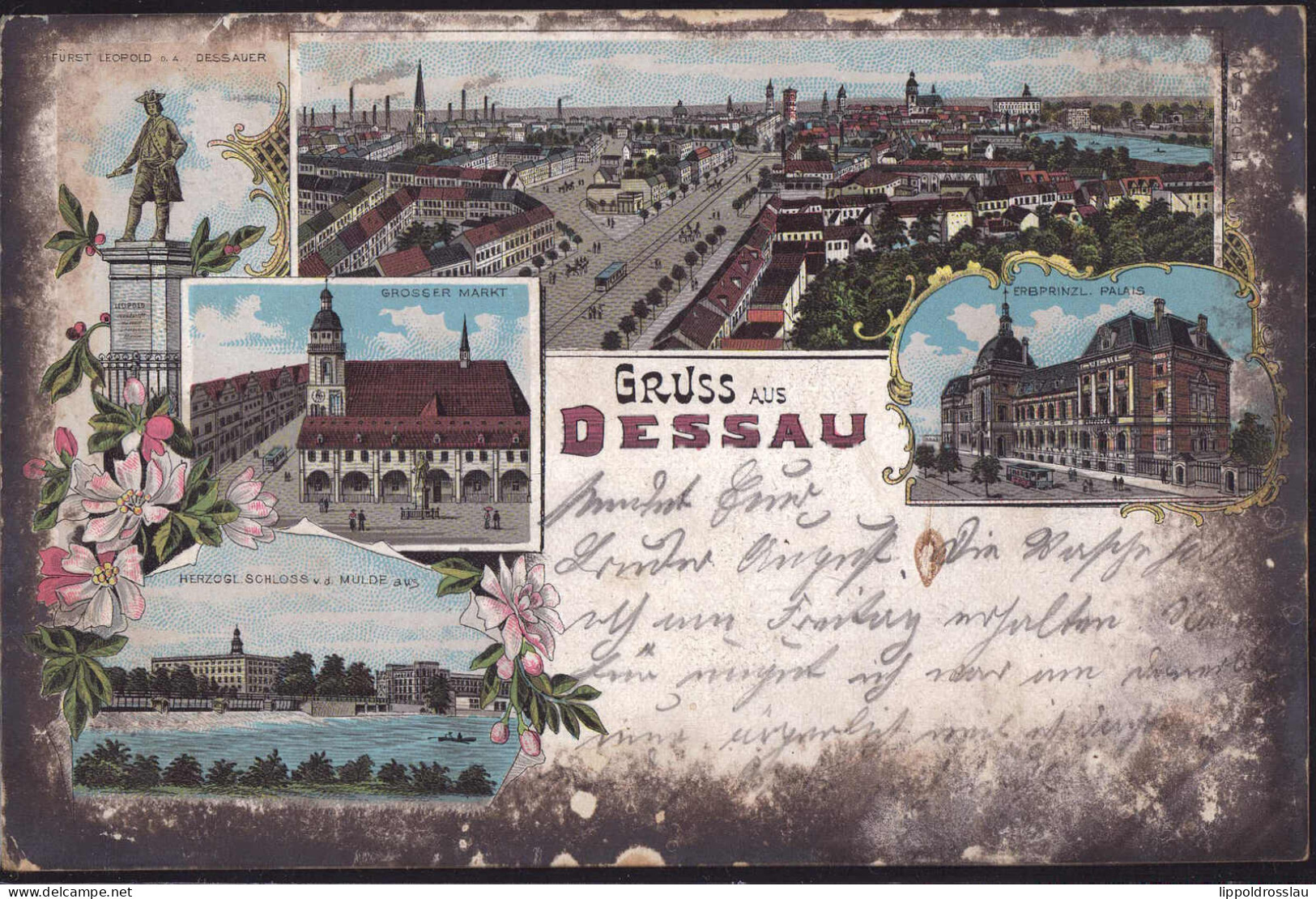 Gest. O-4500 Dessau Div. Motive 1900, Min. Best. - Dessau