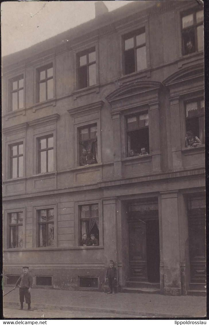 Gest. O-4500 Dessau Foto-AK 1910, Randknick Einriß 9mm - Dessau