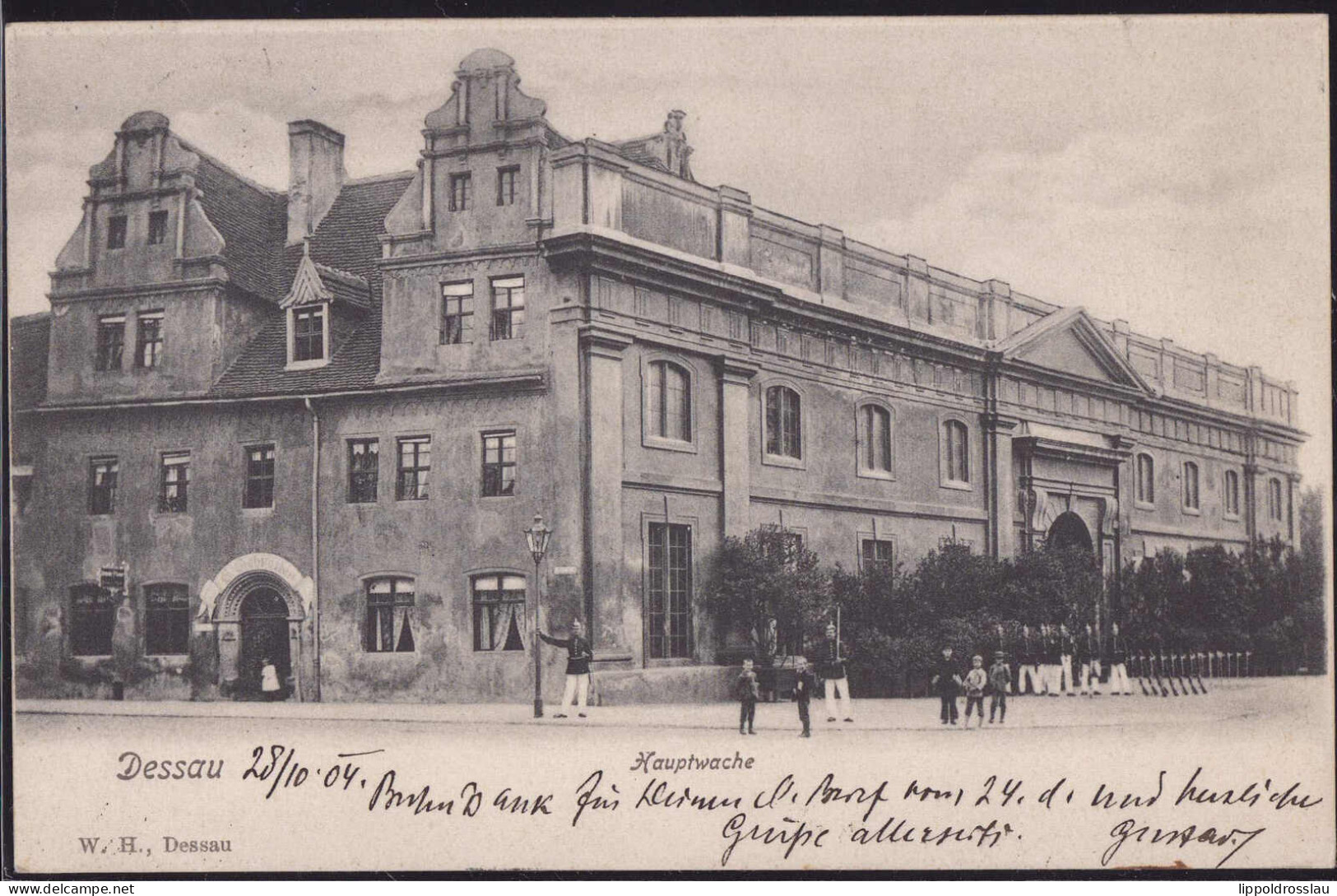 Gest. O-4500 Dessau Hauptwache 1904 - Dessau