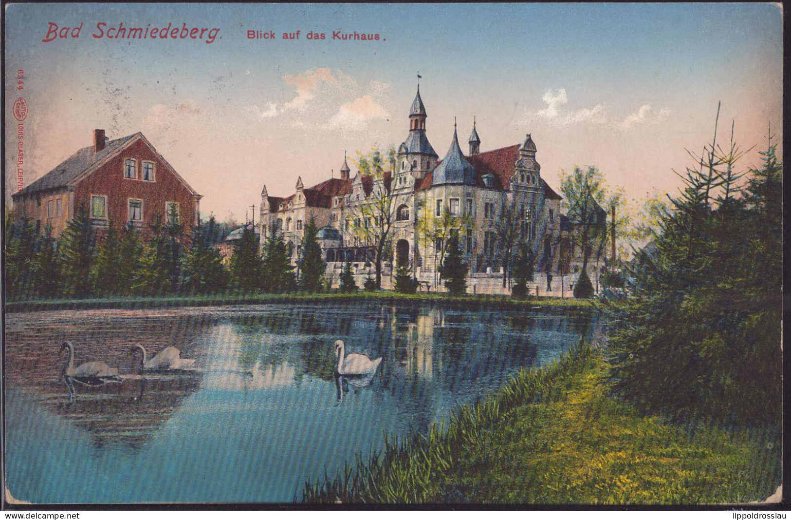 Gest. O-4603 Bad Schmiedeberg Blick Zum Kurhaus 1912 - Wittenberg