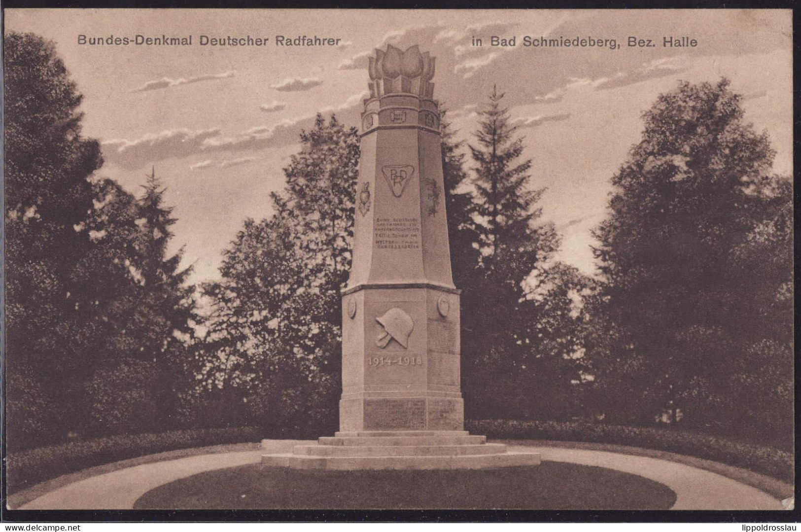 * O-4603 Bad Schmiedeberg Bundesdenkmal Deutscher Radfahrer 1923, Einweihungskarte - Wittenberg