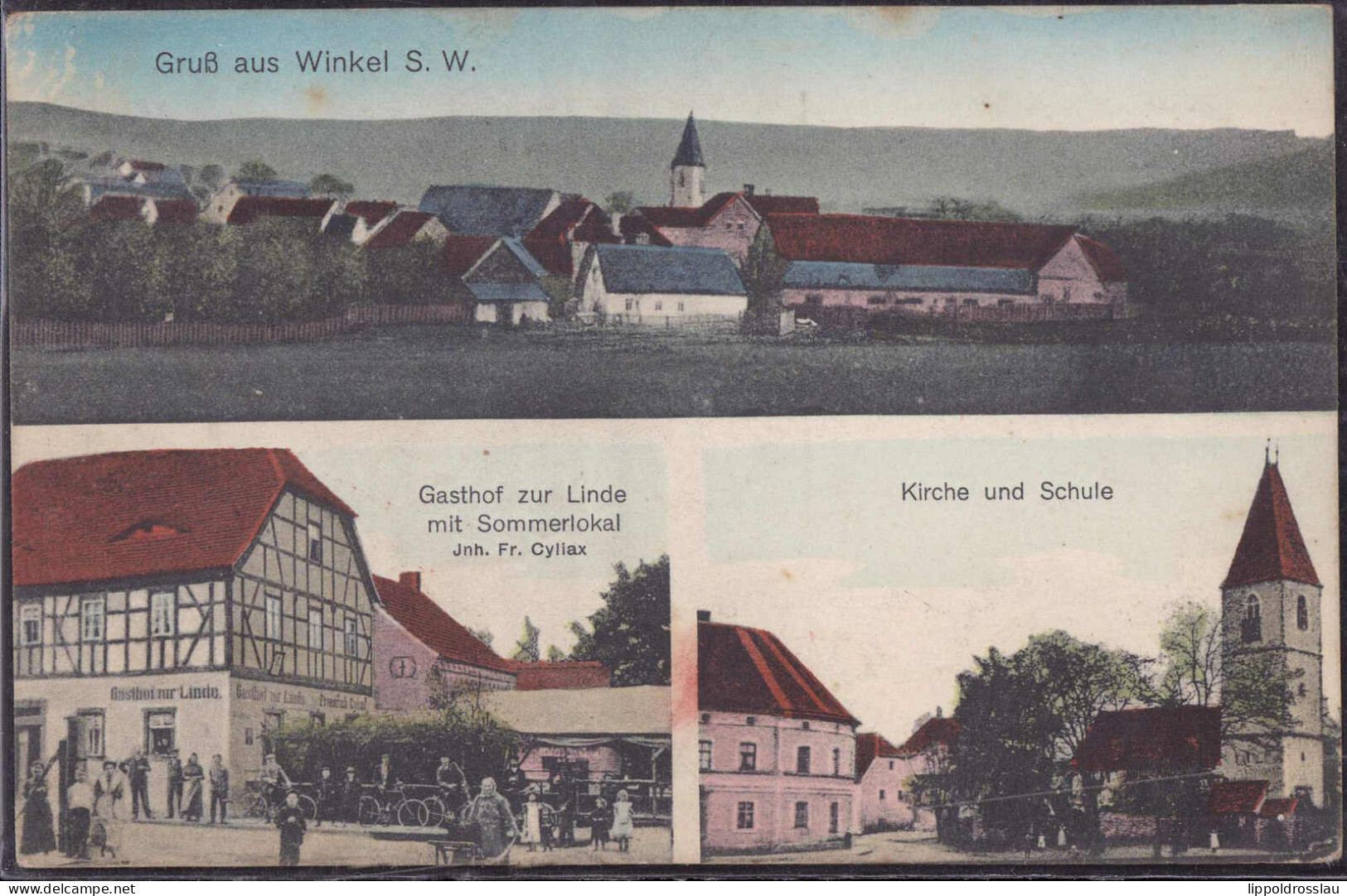 Gest. O-4701 Winkel Gasthof Zur Linde 1913 - Sangerhausen