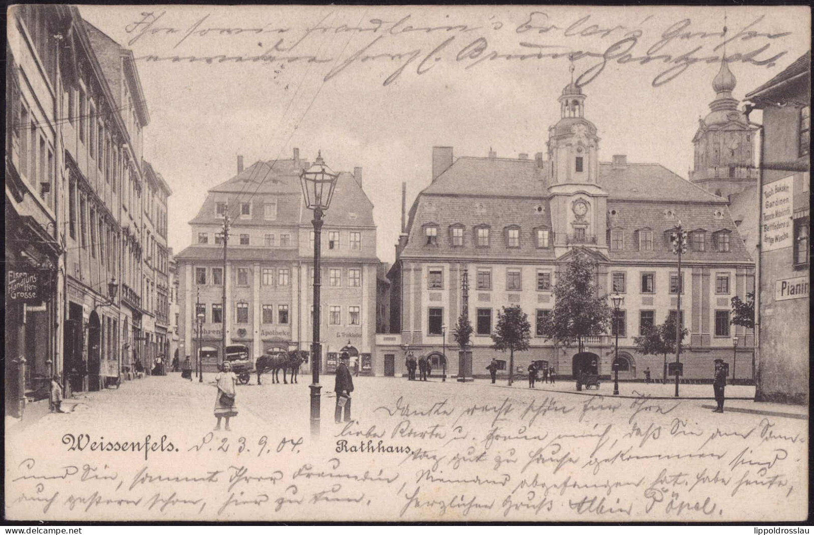 Gest. O-4850 Weißenfels Rathaus 1904 - Weissenfels