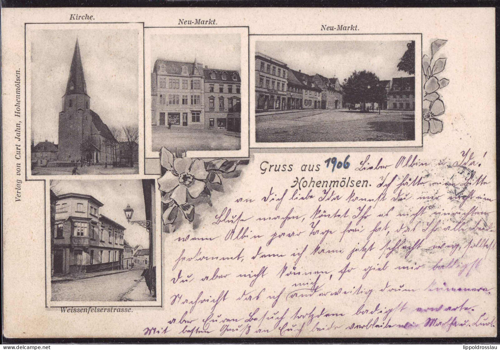 Gest. O-4860 Hohenmölsen Weissenfelserstraße 1906 - Weissenfels