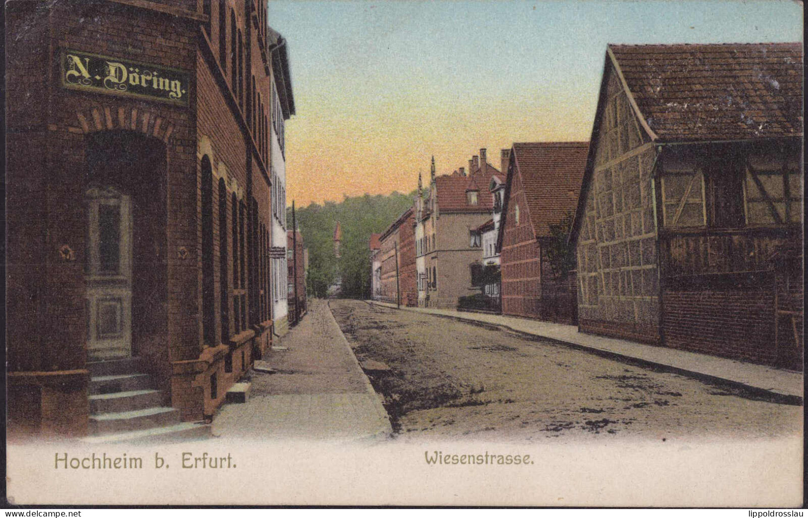 Gest. O-5000 Erfurt-Hochheim Wiesenstraße 1906 - Erfurt