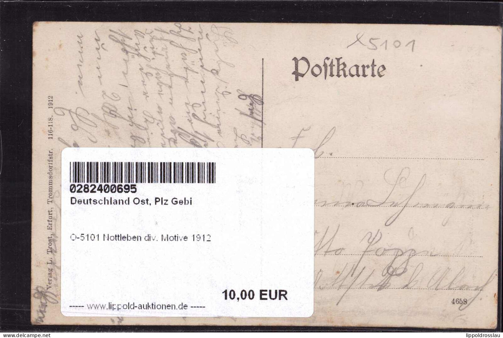 * O-5101 Nottleben Div. Motive 1912 - Erfurt