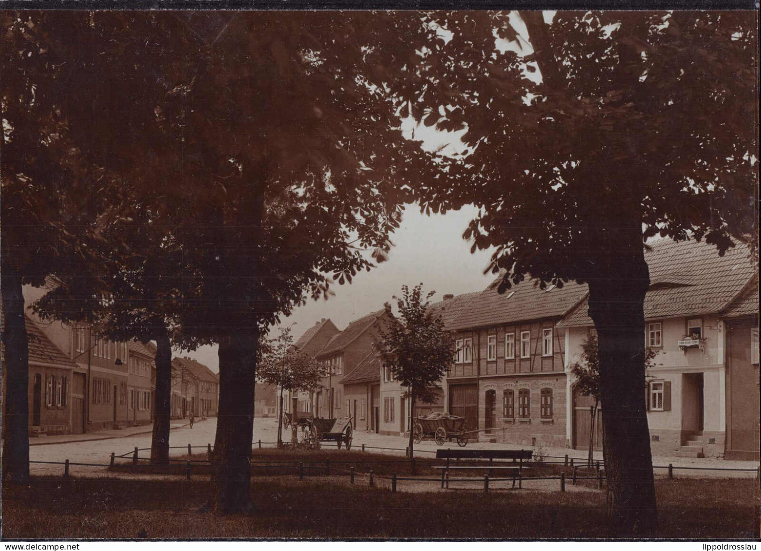 * O-5102 Gebesee Straßenpartie, Foto 15,5x10 Cm - Erfurt