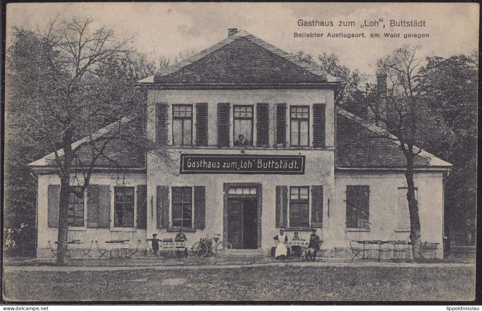 Gest. O-5232 Buttstädt Gasthaus Zum Loh, Briefmarke Entfernt - Soemmerda