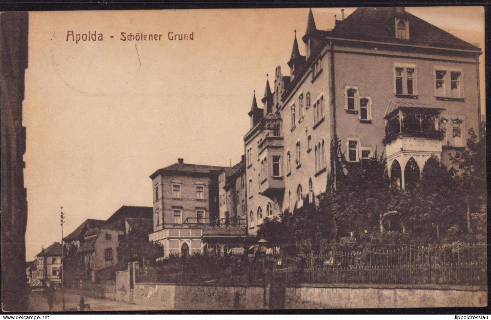 Gest. O-5320 Apolda Schötener Grund 1929 - Apolda