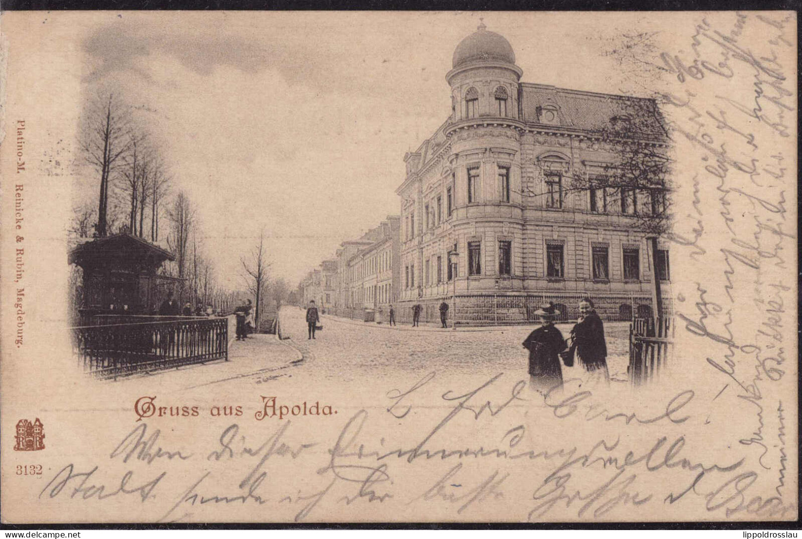 Gest. O-5320 Apolda Straßenpartie 1898 - Apolda