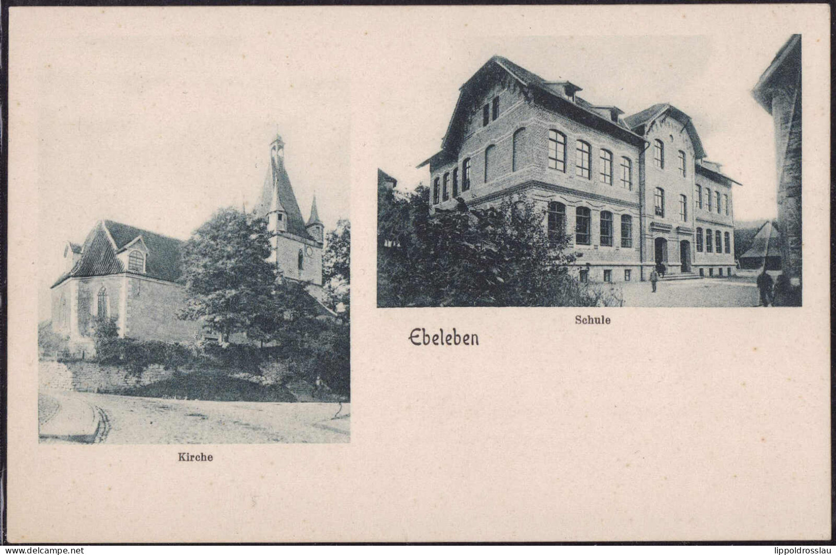 * O-5402 Ebeleben Schule Kirche - Sondershausen