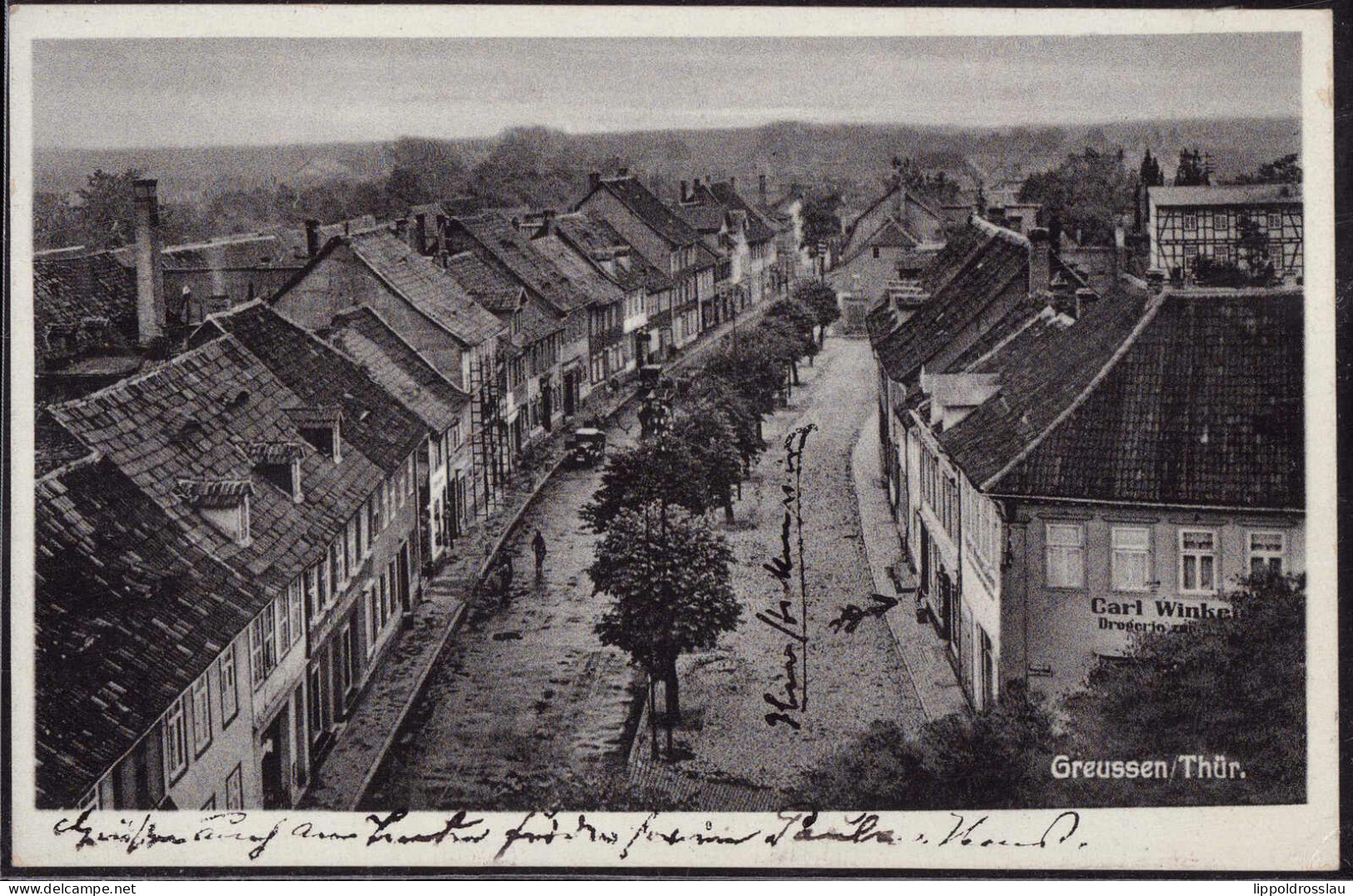 Gest. O-5403 Greußen Straßenpartie 1938, EK 3mm - Sondershausen