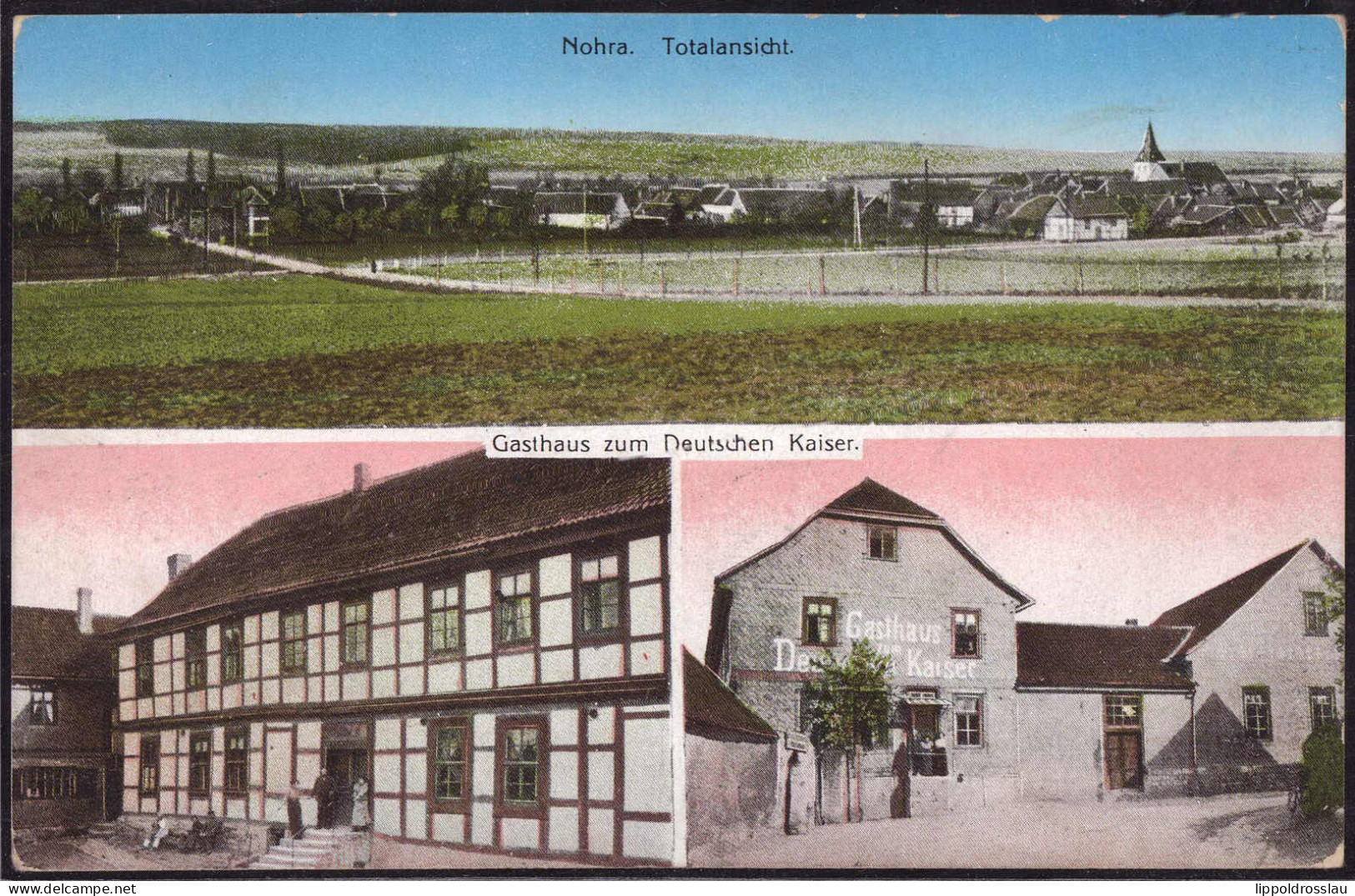 Gest. O-5501 Nohra Gasthaus Zum Feutschen Kaiser 1914 - Nordhausen