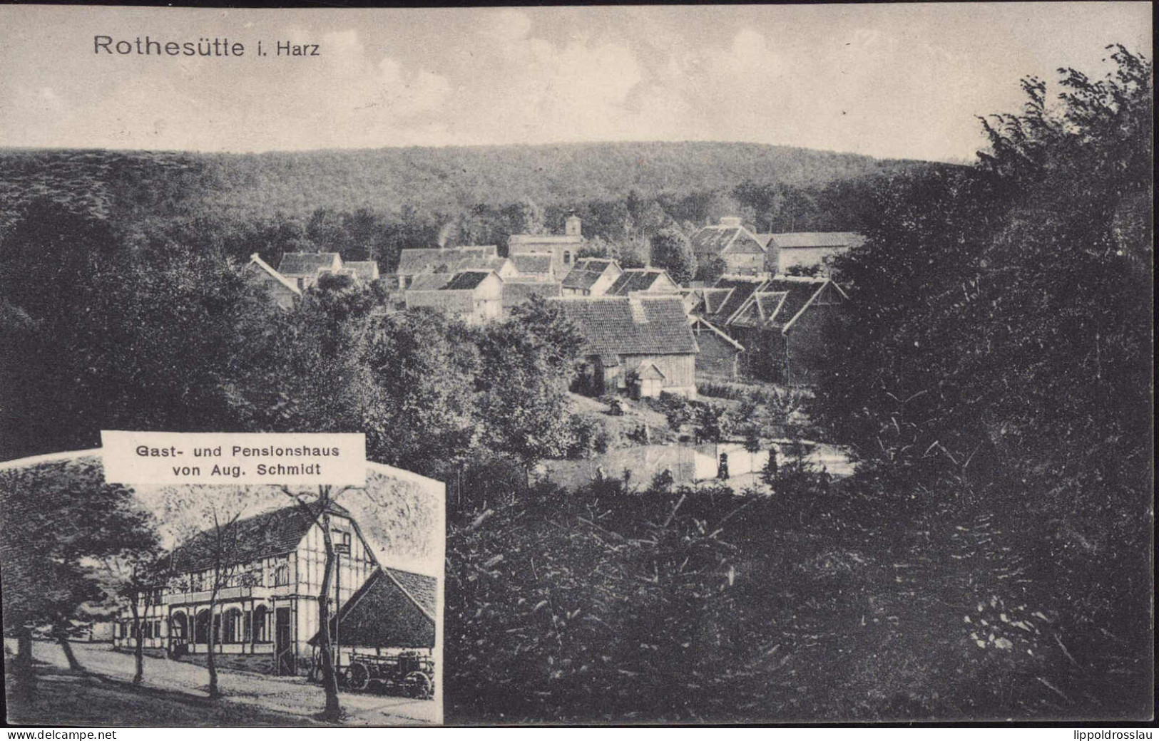 Gest. O-5501 Rothesütte Gasthaus AUgust Schmidt 1919 - Nordhausen