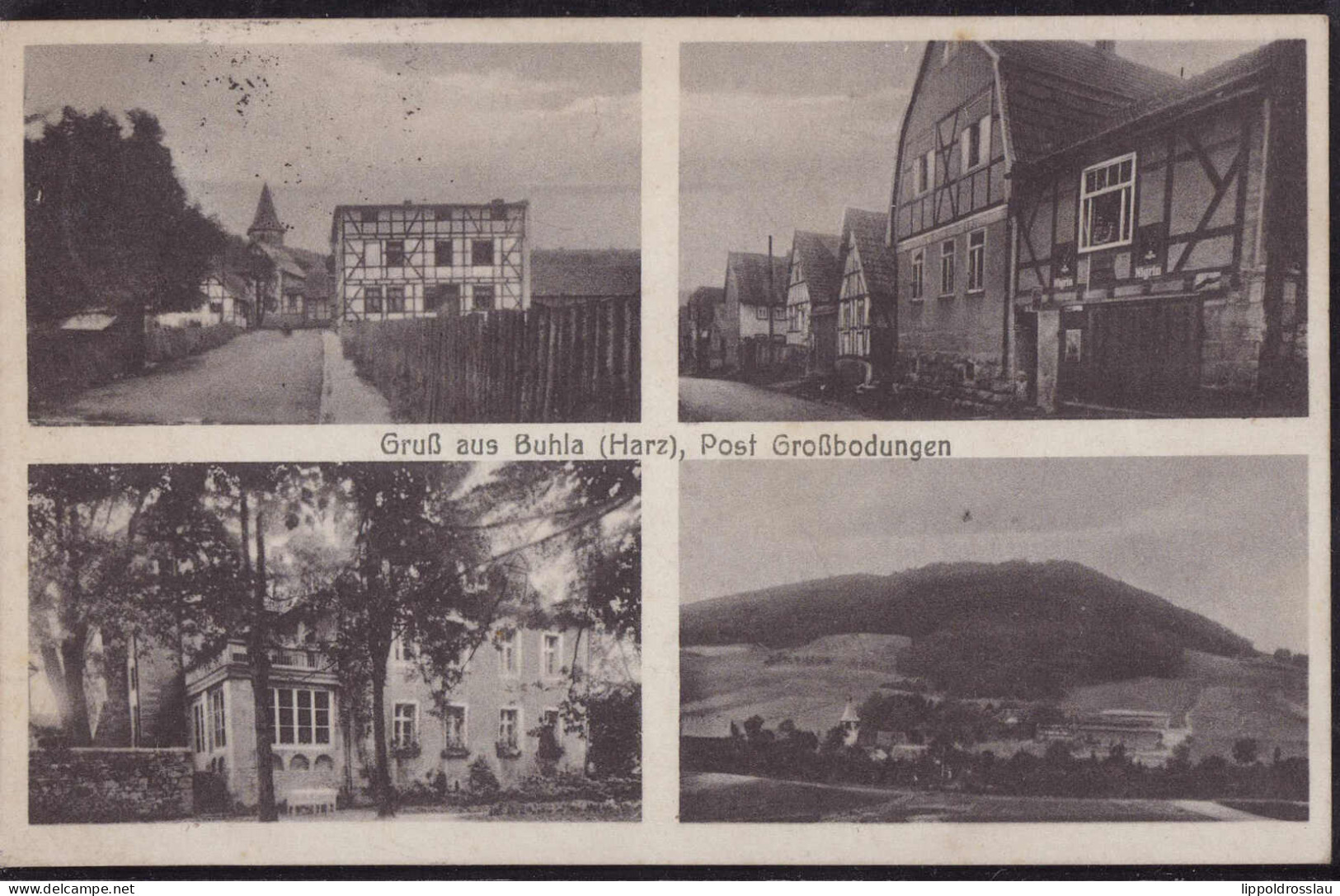 Gest. O-5601 Buhla Straßenpartie 1930 - Leinefelde