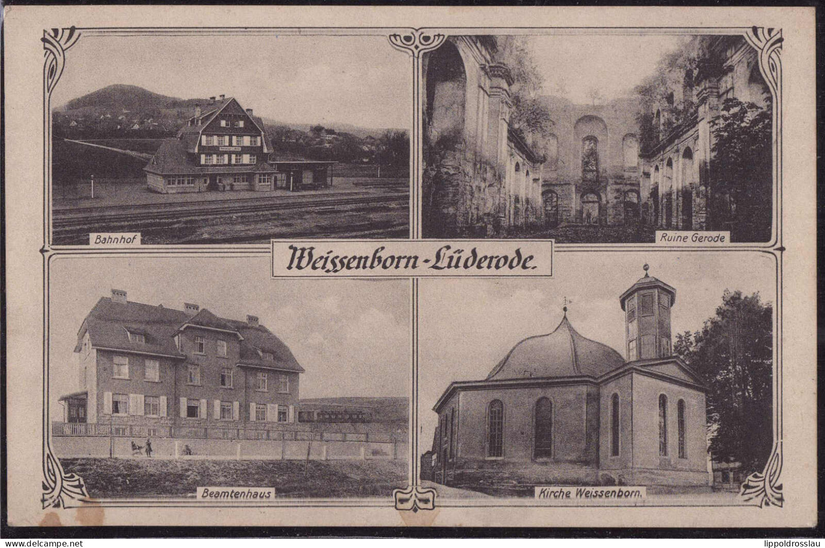 * O-5601 Weißenborn-Lüderode Bahnhof Beamtenhaus 1914 - Leinefelde