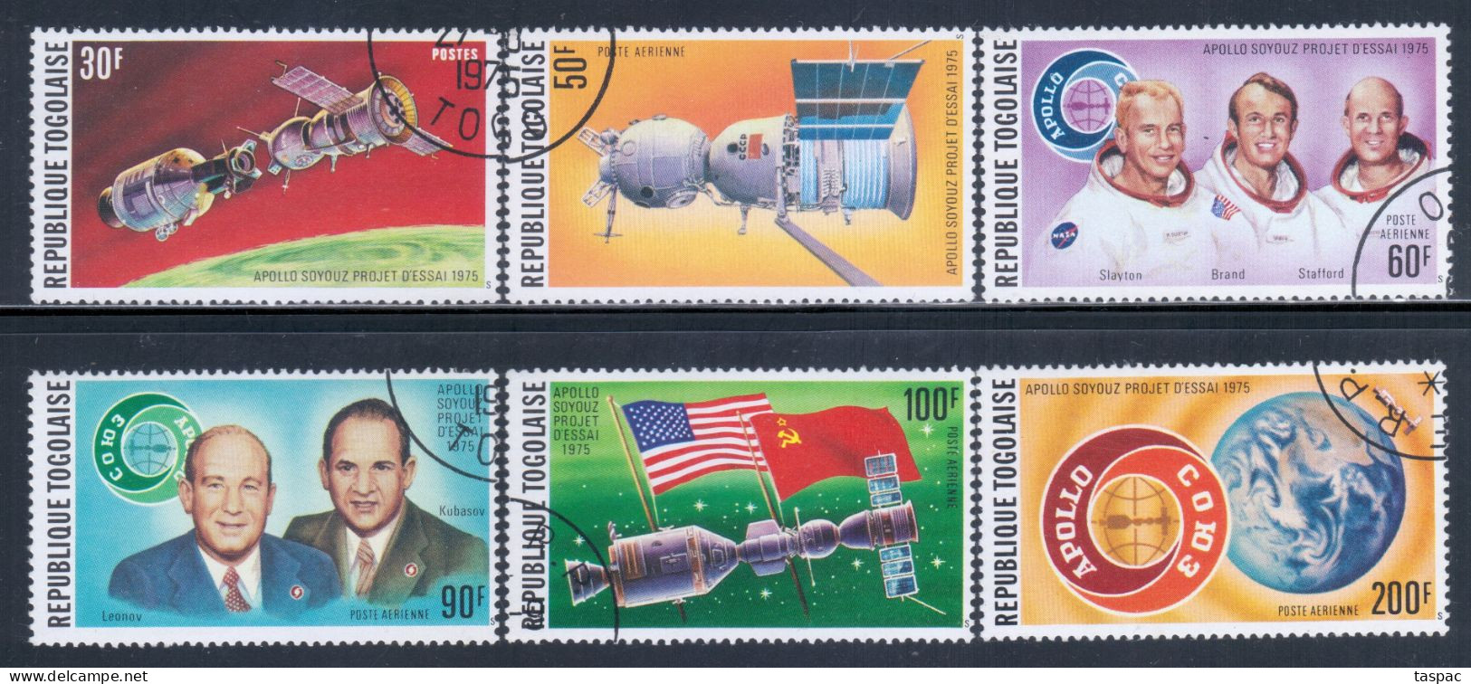 Togo 1975 Mi# 1110-1115 A Used - Apollo Soyuz Space Test Project - Africa