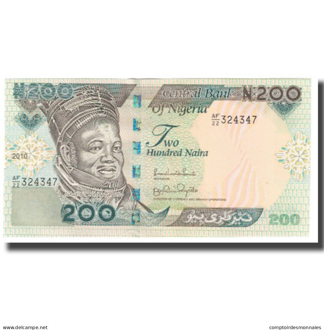 Billet, Nigéria, 200 Naira, 2010, KM:29i, NEUF - Nigeria