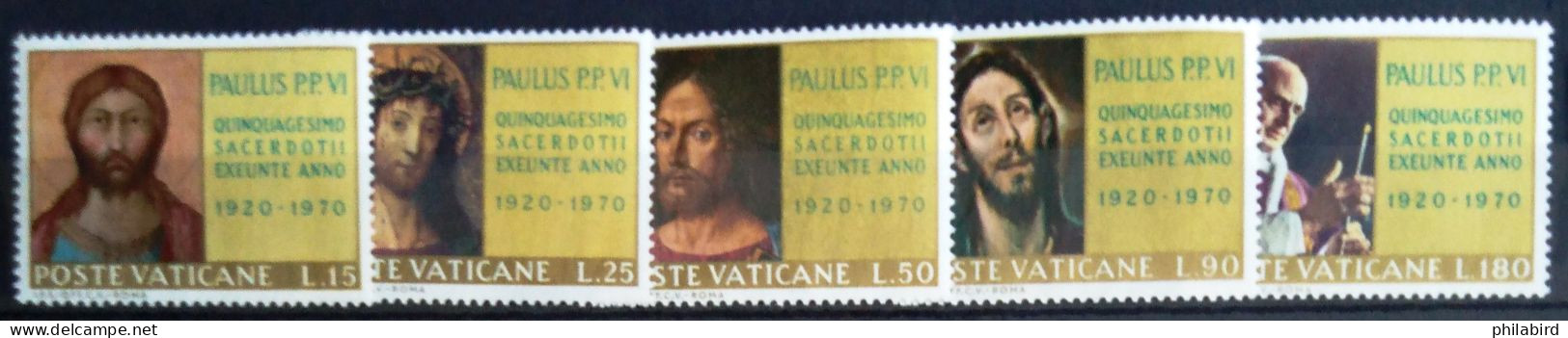 VATICAN                          N° 505/509                         NEUF** - Nuovi