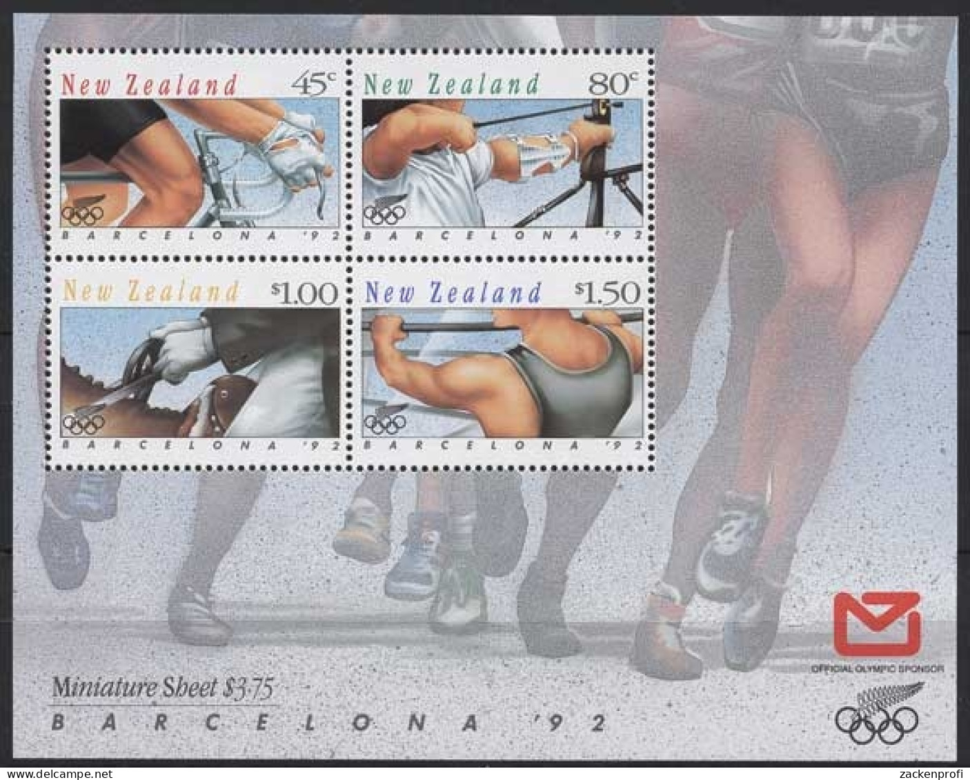 Neuseeland 1992 Olympische Sommerspiele Barcelona Block 32 Postfrisch (C25638) - Hojas Bloque