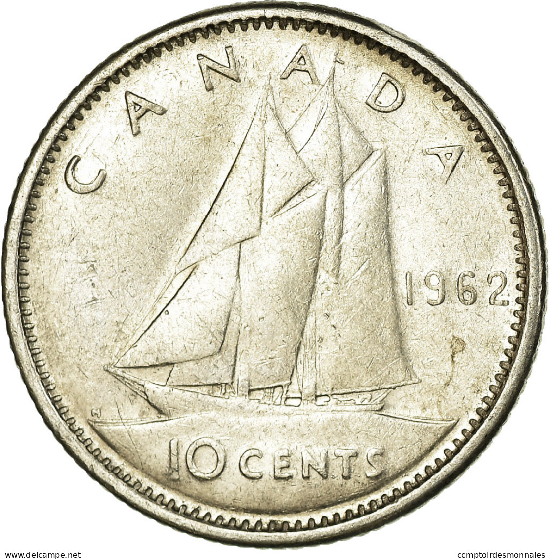 Monnaie, Canada, Elizabeth II, 10 Cents, 1962, Royal Canadian Mint, Ottawa, TTB - Canada