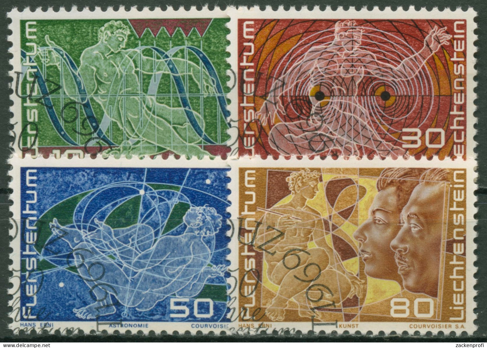 Liechtenstein 1969 Naturwissenschaften 508/11 Gestempelt - Oblitérés