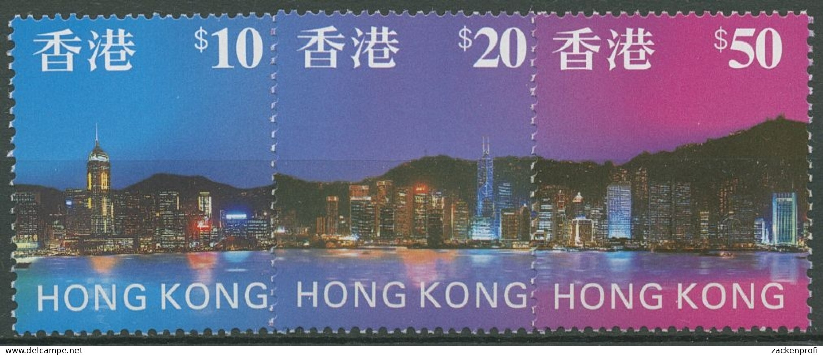 Hongkong 1997 Freimarken Skyline 802/04 Postfrisch - Ungebraucht