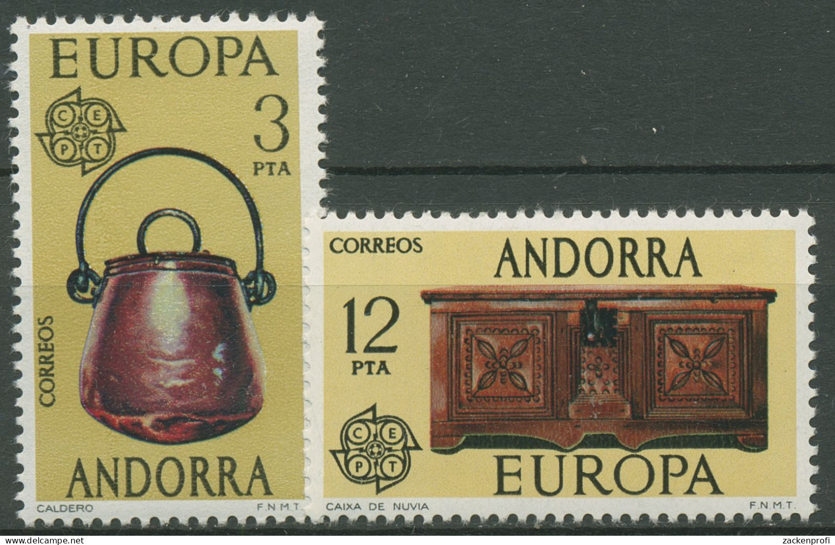 Andorra (span.) 1976 Europa CEPT Kunsthandwerk 101/02 Postfrisch - Nuevos