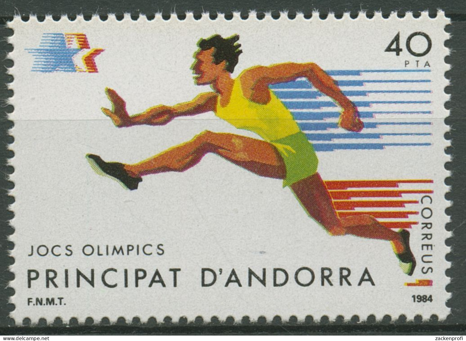 Andorra (span.) 1984 Olympische Sommerspiele Los Angeles 177 Postfrisch - Ongebruikt